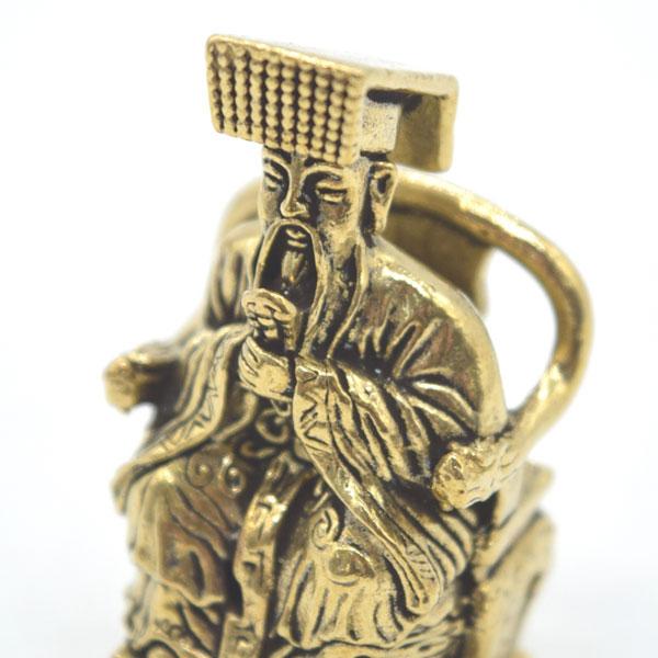 メール便OK】 玉皇大帝 玉帝神仙の置物 5cm 金属製 ミニチュア : 横浜