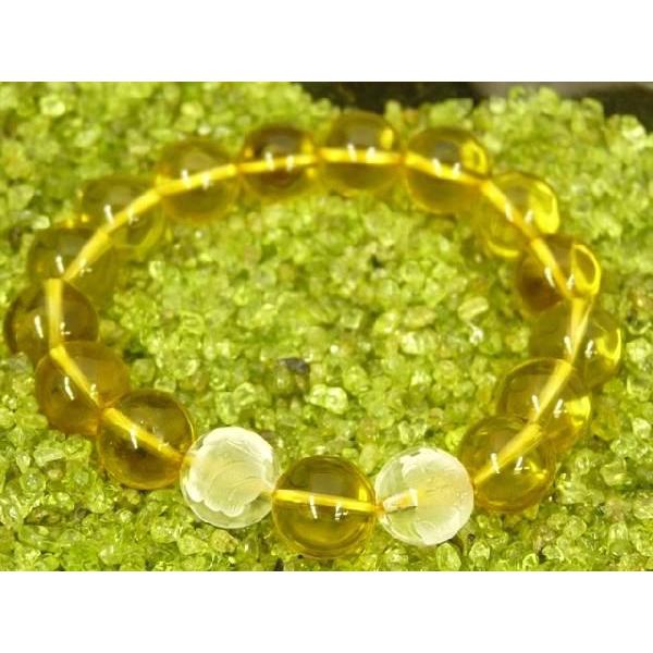 招き猫 シトリン 黄水晶 パワーストーン 天然石ブレスレット | 