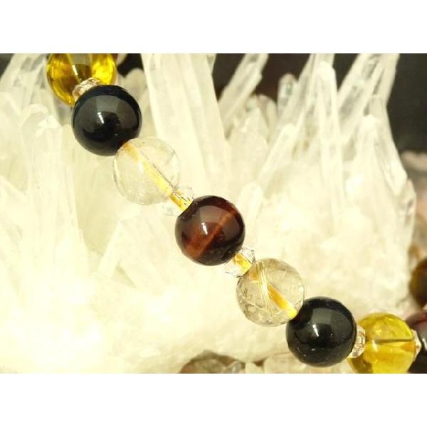 タイガーアイ ルチルクオーツ シトリン 天然石ブレスレット パワーストーン 10mm玉 |  | 02