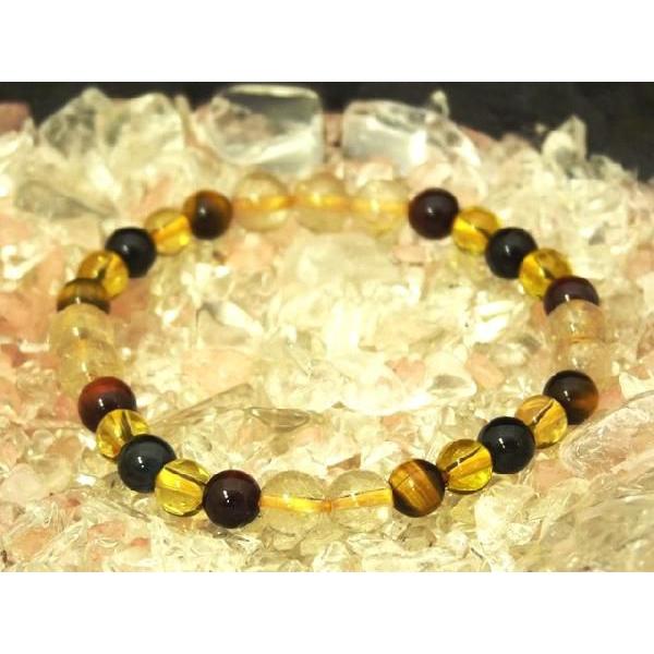 タイガーアイ シトリン ルチル 6mm 天然石ブレスレット |  | 01