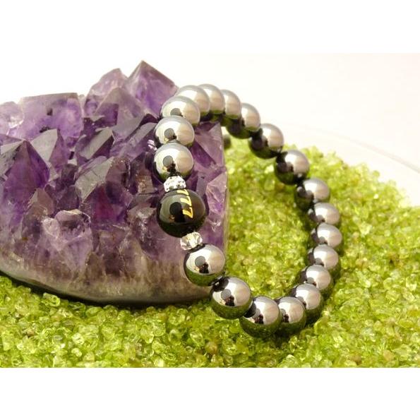 金彫り777オニキス ヘマタイト 天然石ブレス 勝負運 ギャンブル運 : h  