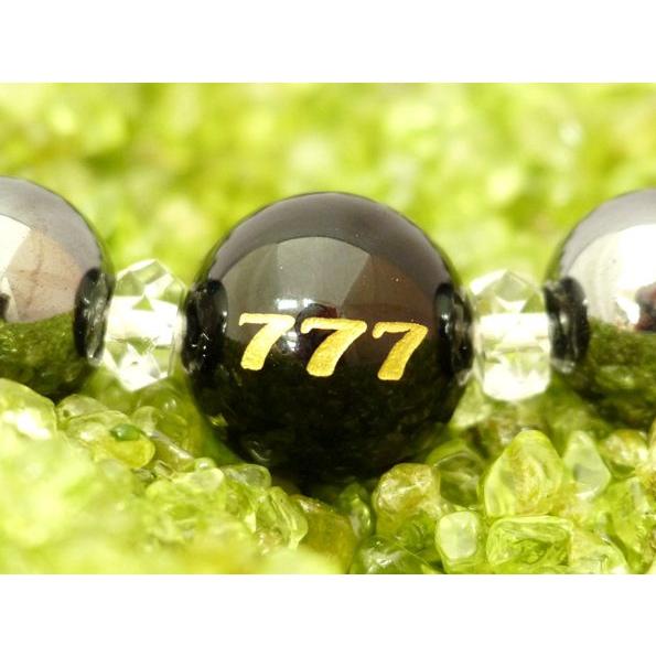 金彫り777オニキス ヘマタイト 天然石ブレス 勝負運 ギャンブル運 : h  
