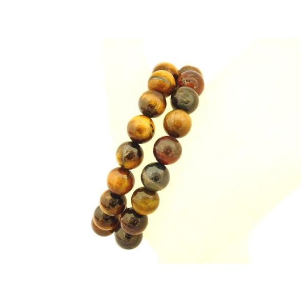 ★掘り出し物★【仕事運＆財運UP!!】パワーストーン・３色タイガーアイブレスレット2本セット!!　　 |  | 01