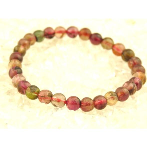 トルマリン 電気石 パワーストーン 天然石ブレスレット 6mm玉 |  | 01