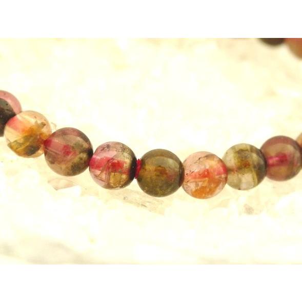 トルマリン 電気石 パワーストーン 天然石ブレスレット 6mm玉 |  | 02