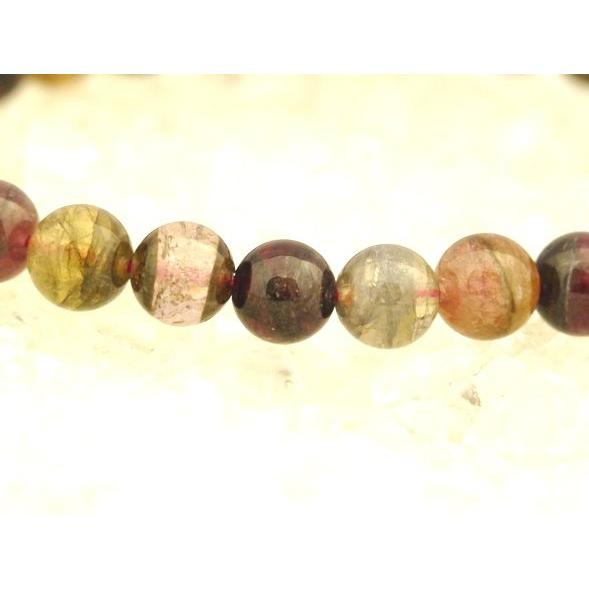 トルマリン 電気石 パワーストーン 天然石ブレスレット 6mm玉 |  | 03