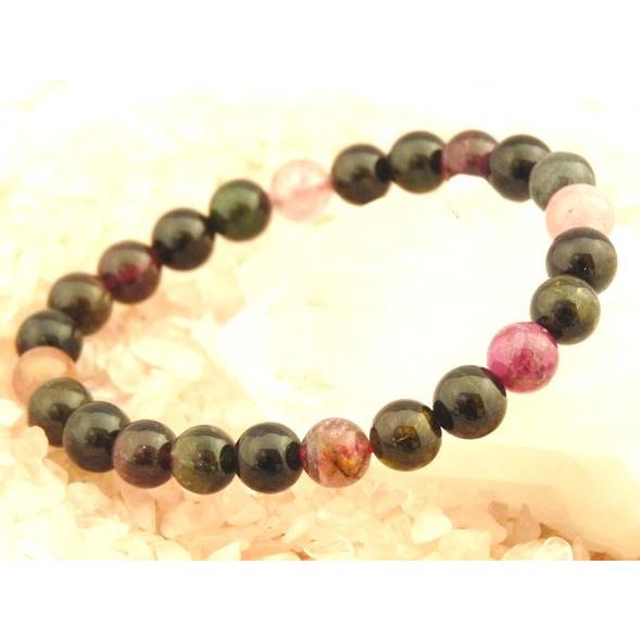 トルマリン 電気石 パワーストーン 天然石ブレスレット 8mm玉 | 