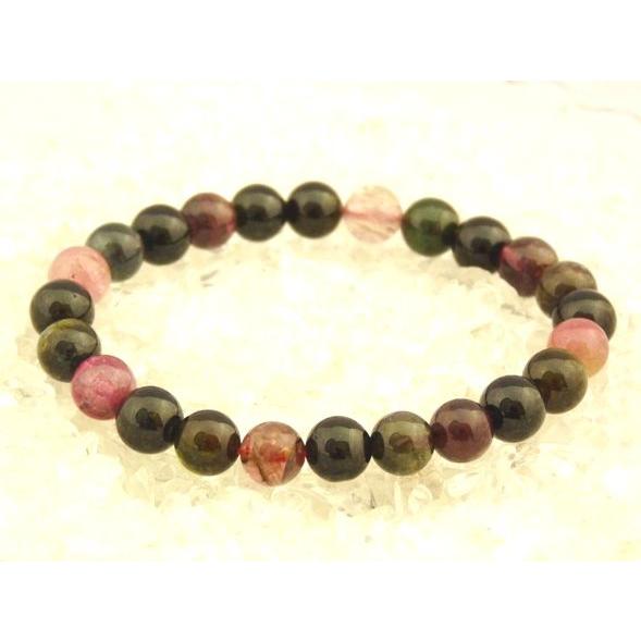 トルマリン 電気石 パワーストーン 天然石ブレスレット 8mm玉 |  | 03