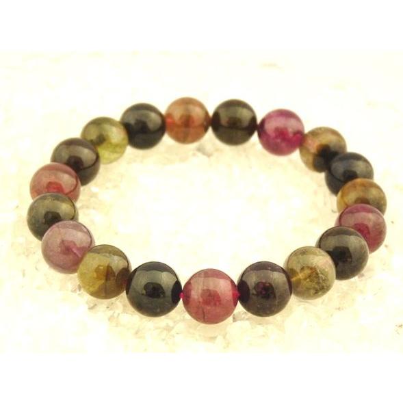 トルマリン 電気石 パワーストーン 天然石ブレスレット 10mm玉 |  | 01