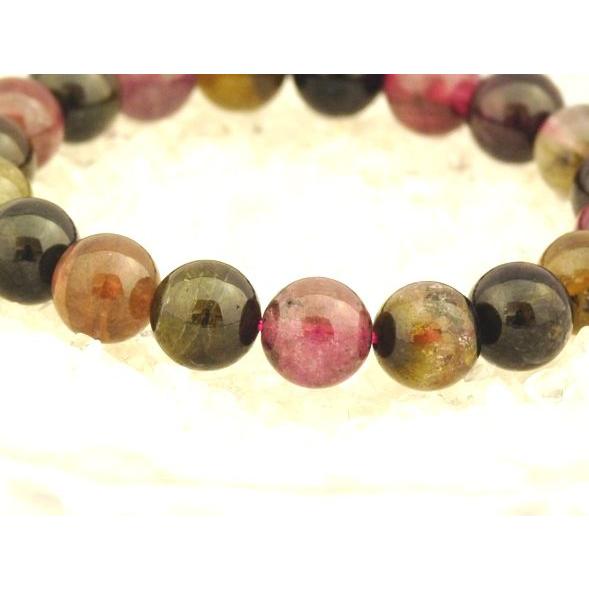 トルマリン 電気石 パワーストーン 天然石ブレスレット 10mm玉 |  | 02