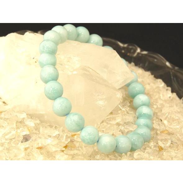ラリマー 曹灰針石 パワーストーン 天然石ブレスレット 8mm玉 | 