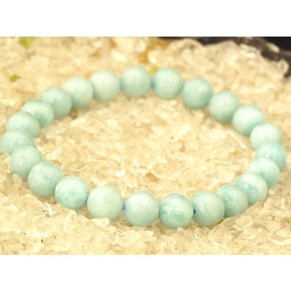 ラリマー 曹灰針石 パワーストーン 天然石ブレスレット 8mm玉 |  | 01