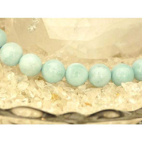 ラリマー 曹灰針石 パワーストーン 天然石ブレスレット 8mm玉 |  | 03