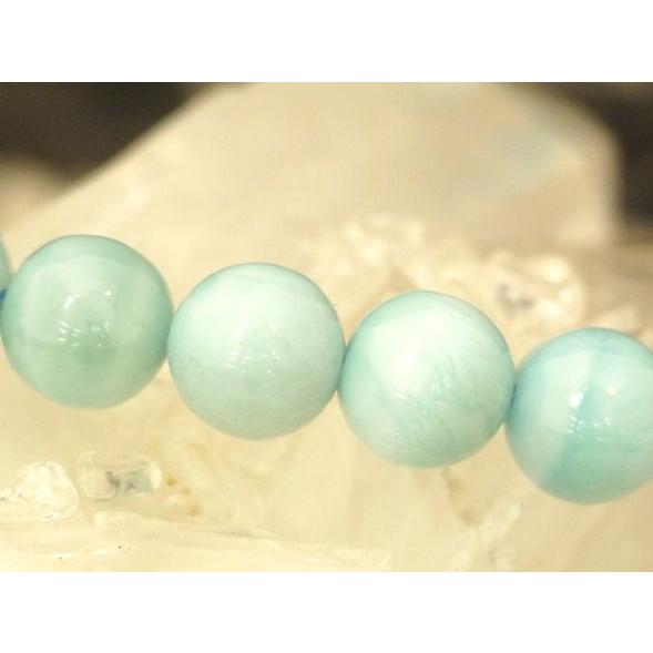 ラリマー 曹灰針石 パワーストーン 天然石ブレスレット 8mm玉 |  | 04