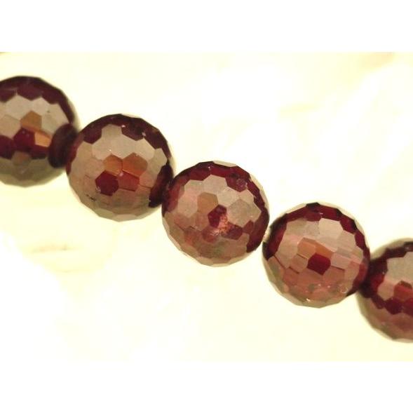 ガーネット 柘榴石 8mm カット水晶 パワーストーン 天然石ブレスレット 努力が実る 目標達成 |  | 04