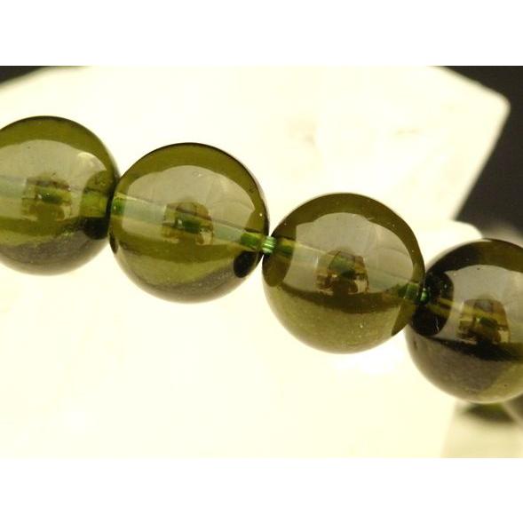 【天からの石】モルダバイト【☆レアストーン☆】パワーストーンブレスレット　【10mm】◆１点もの◆ |  | 04