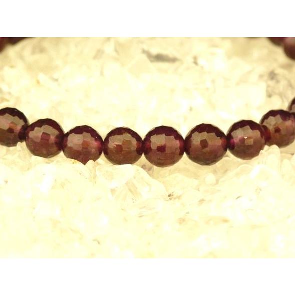 ガーネット 柘榴石 6mm カット水晶 パワーストーン 天然石ブレスレット 努力が実る 目標達成 |  | 02