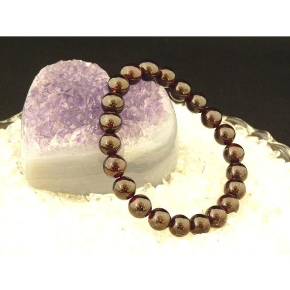 ガーネット 柘榴石 8mm パワーストーン 天然石ブレスレット 努力が実る 目標達成 | 