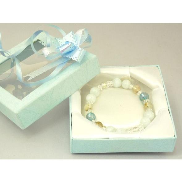 アクアマリン 藍柱石 アクアオーラ パワーストーン 天然石ブレスレット 天使の石 |  | 03