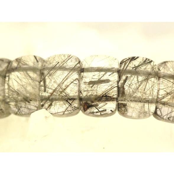 ブラックルチルクオーツ（黒針水晶）【金運・勝ち運・仕事運UP!!】パワーストーンブレスレット　◆一点もの◆ |  | 04