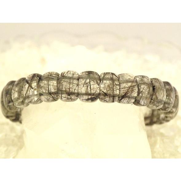 ブラックルチルクオーツ（黒針水晶）【金運・勝ち運・仕事運UP!!】パワーストーンブレスレット　◆一点もの◆ |  | 02