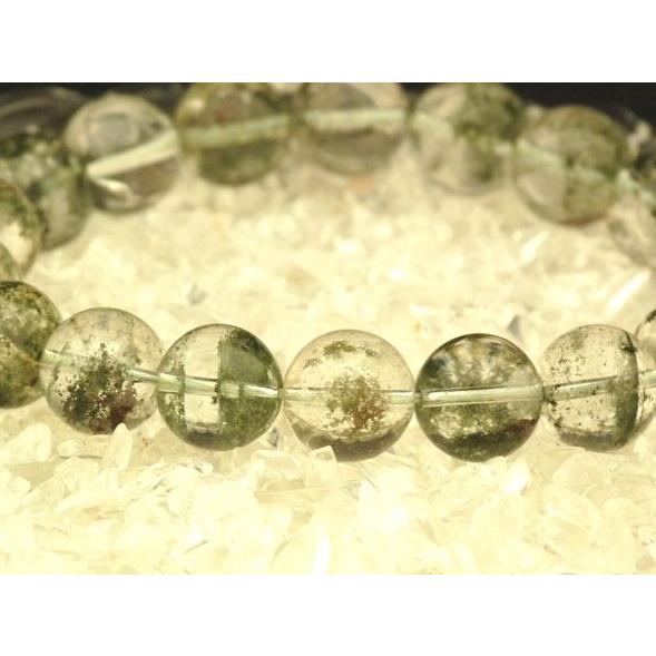 【仕事運up！順調にお金が入る♪】グリーンファントム（緑幽霊）【正財運】ブレスレット　【11mm】　◆一点もの◆ |  | 02