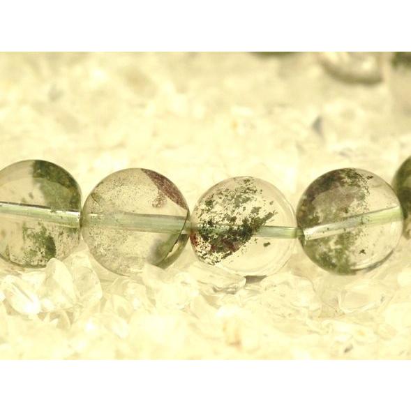 【仕事運up！順調にお金が入る♪】グリーンファントム（緑幽霊）【正財運】ブレスレット　【11mm】　◆一点もの◆ |  | 03