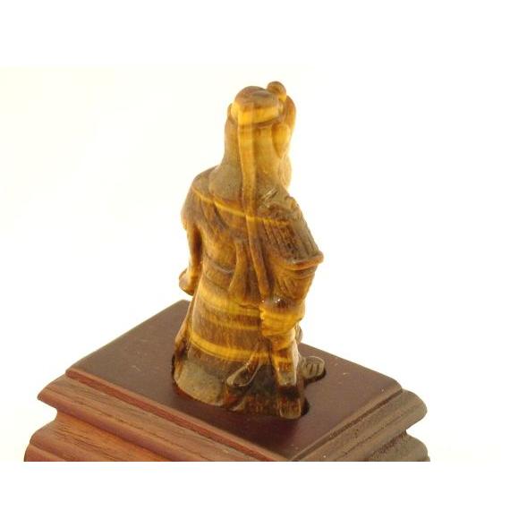 関羽 カンウ 虎目石 タイガーアイ 置物 ビジネスの神様 |  | 03