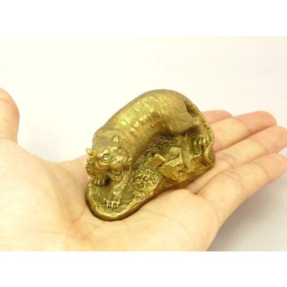 虎 寅 銅製置物 風水インテリア 厄除け 4cm |  | 02