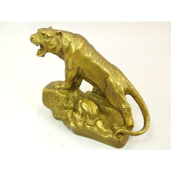 寅 白虎 銅製置物 トラ とら 厄除け 風水インテリア 10.5cm |  | 01
