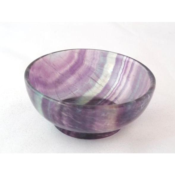 勉強運 受験運UP フローライト 蛍石 天才の石 お椀型置物 : 横浜中華街