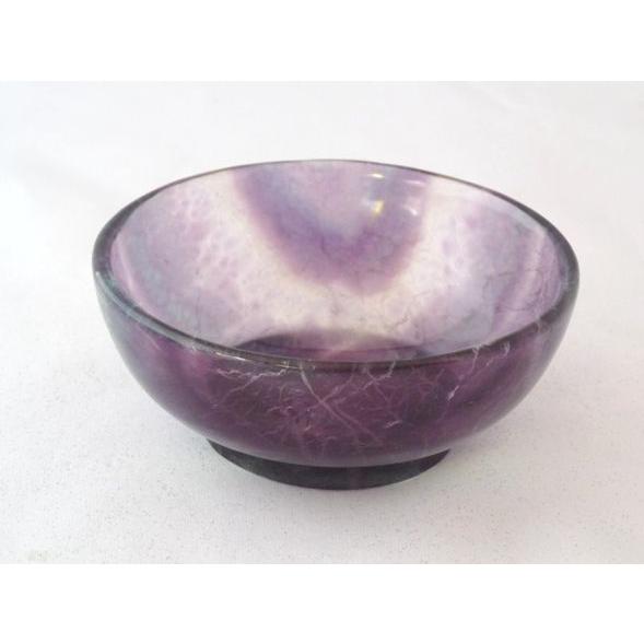 勉強運 受験運UP フローライト 蛍石 天才の石 お椀型置物 : 横浜中華街