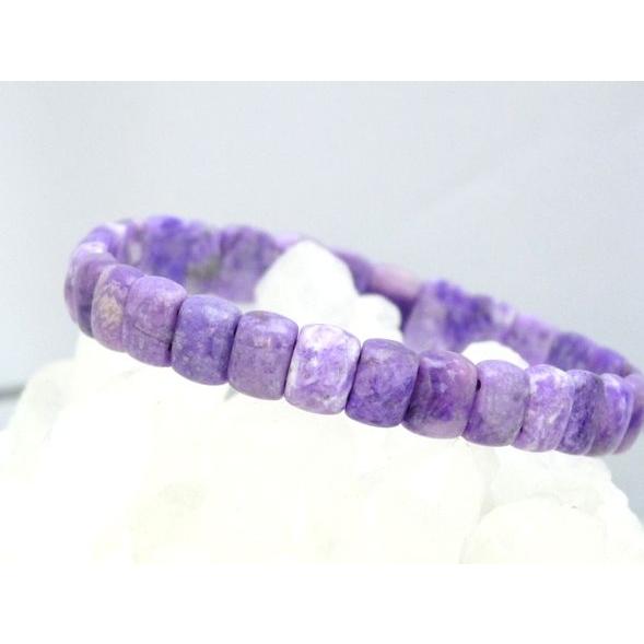 スギライト 杉石 パワーストーン 天然石ブレスレット 幅8mm Sサイズ |  | 02