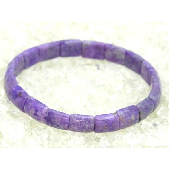 スギライト 杉石 パワーストーン 天然石ブレスレット 幅8mm Sサイズ |  | 01