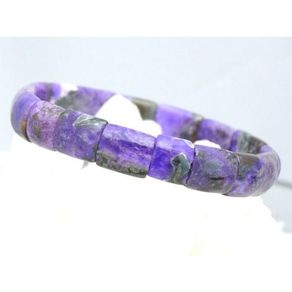 スギライト 杉石 パワーストーン 天然石ブレスレット 幅9mm Sサイズ |  | 02