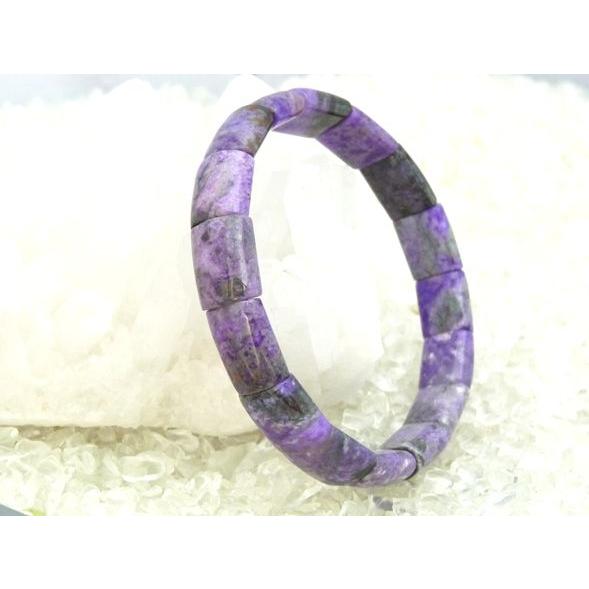 スギライト 杉石 パワーストーン 天然石ブレスレット 幅10mm Mサイズ | 