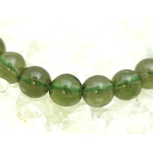 【天からの石】モルダバイト パワーストーンブレスレット【6mm玉】◆１点もの◆ |  | 03