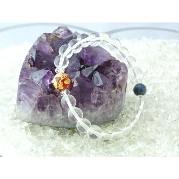 龍 金彫りメノウ ラピスラズリ 全体運 パワーストーンブレスレット | 