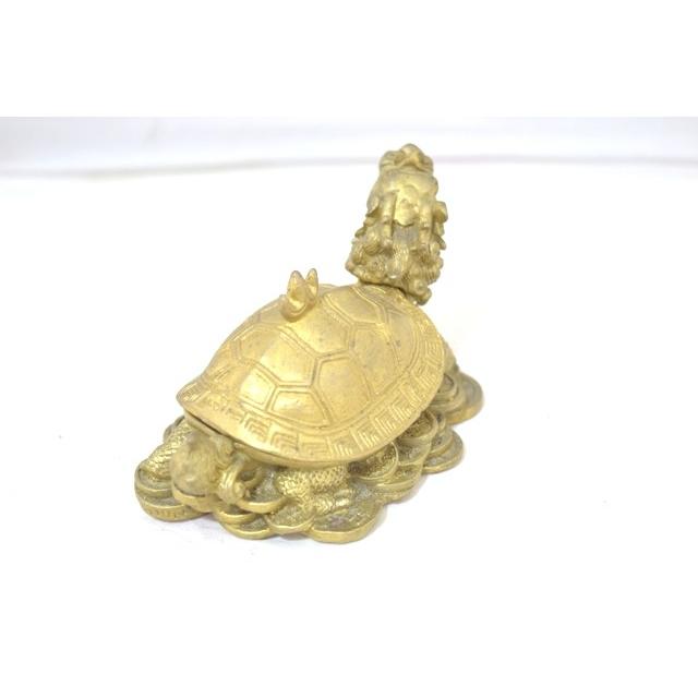 ドラゴンタートル 龍亀 ロングイ 小物入れ 銅製置物 7cm |  | 02