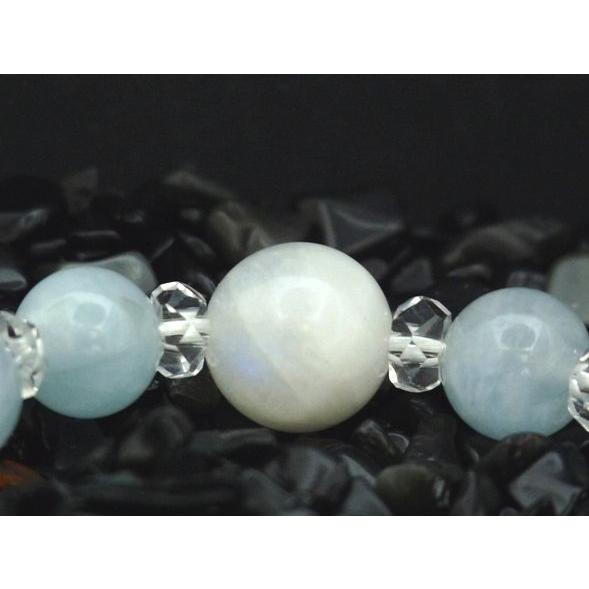 チャロアイト ストロベリークォーツ ムーンストーン アクアマリン パワーストーン 天然石ブレスレット |  | 02