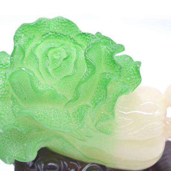 白菜の形 陶器 置物 ストラップ付き 白菜の形 陶器 置物 ストラップ付き 白菜の形 陶器 置物