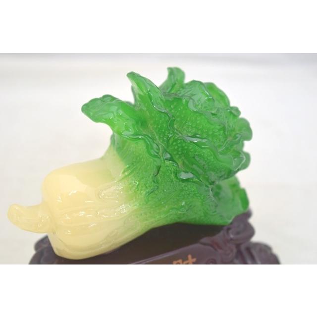 白菜の形の置物 Amazon.com: 中式百财有余玉Feng Shui Decor (The Cabbage