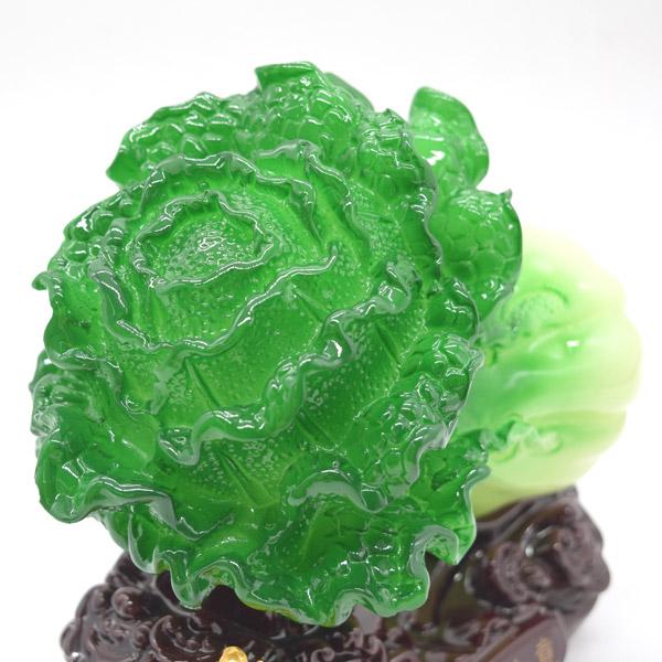 白菜の形 陶器 置物 ストラップ付き 白菜の形 陶器 置物 ストラップ付き 白菜の形 陶器 置物