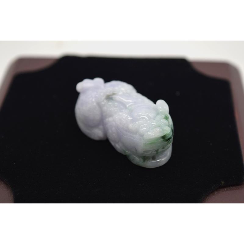 貔貅 翡翠 ジェイド ひすい 天然石 置物 4.5cm 勾玉 動物