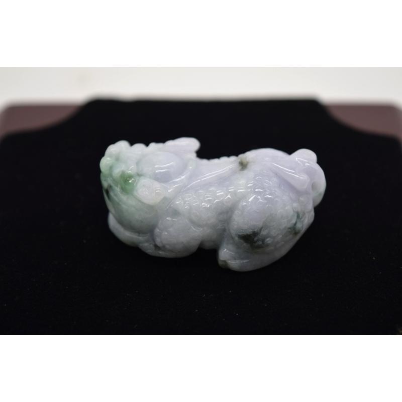 貔貅 翡翠 ジェイド ひすい  天然石 置物 4.5cmの画像