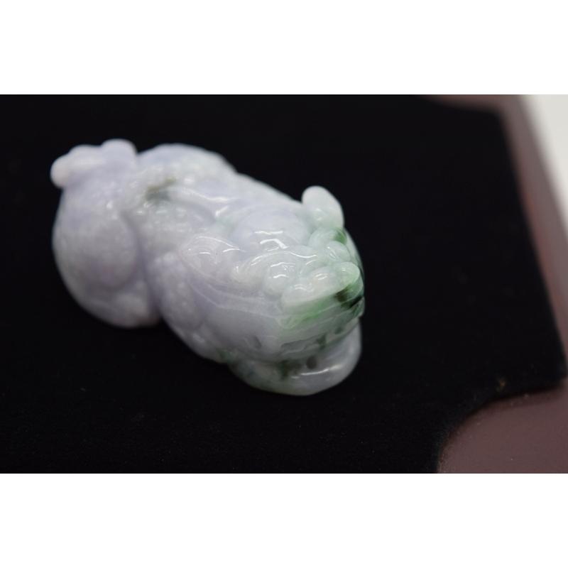 貔貅 翡翠 ジェイド ひすい  天然石 置物 4.5cmの画像