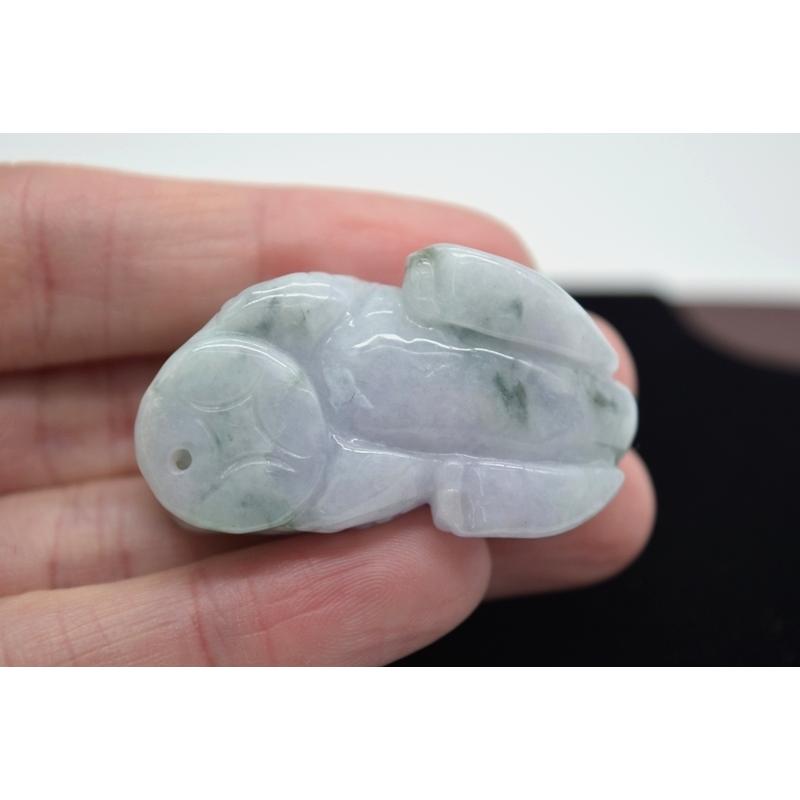 貔貅 翡翠 ジェイド ひすい 天然石 置物 4.5cm 勾玉 動物