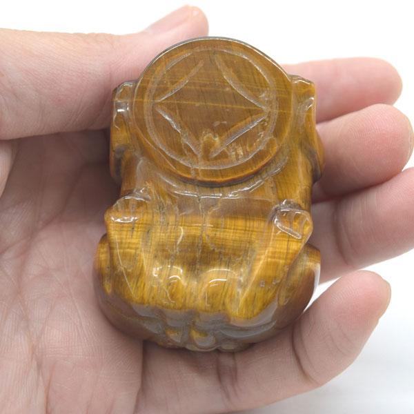 貔貅の置物 ヒキュウ タイガーアイ 虎目石 天然石製 6cm 大 |  | 11