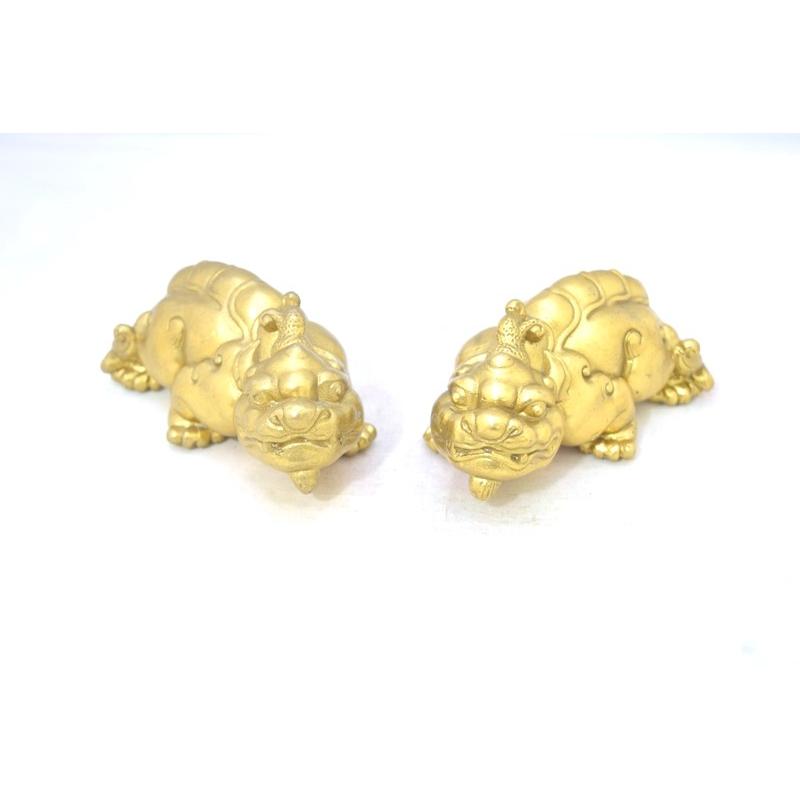貔貅 ヒキュウ ペア 銅製置物 中 :hikyu-03-14set:横浜中華街龍 - 通販 - Yahoo!ショッピング