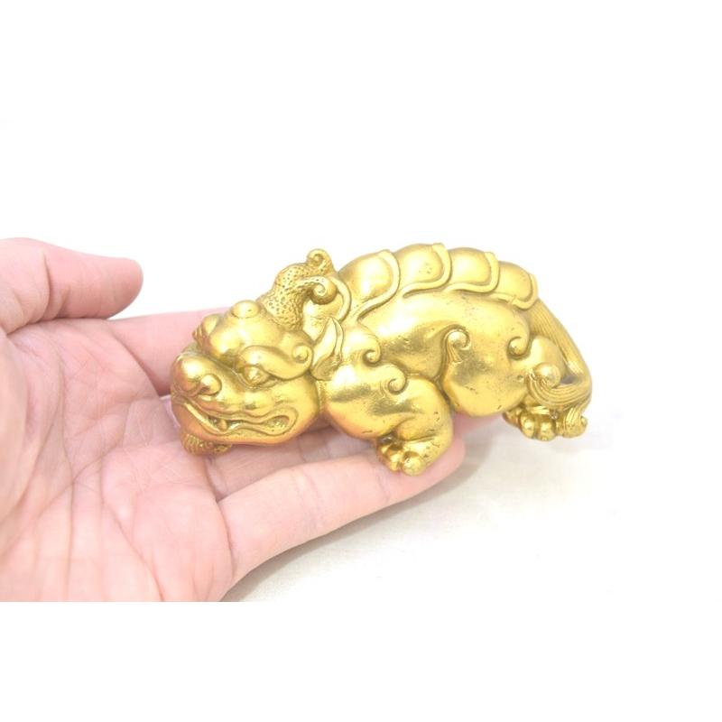 貔貅 ヒキュウ ペア 銅製置物 中 : 横浜中華街龍 - 通販 - Yahoo